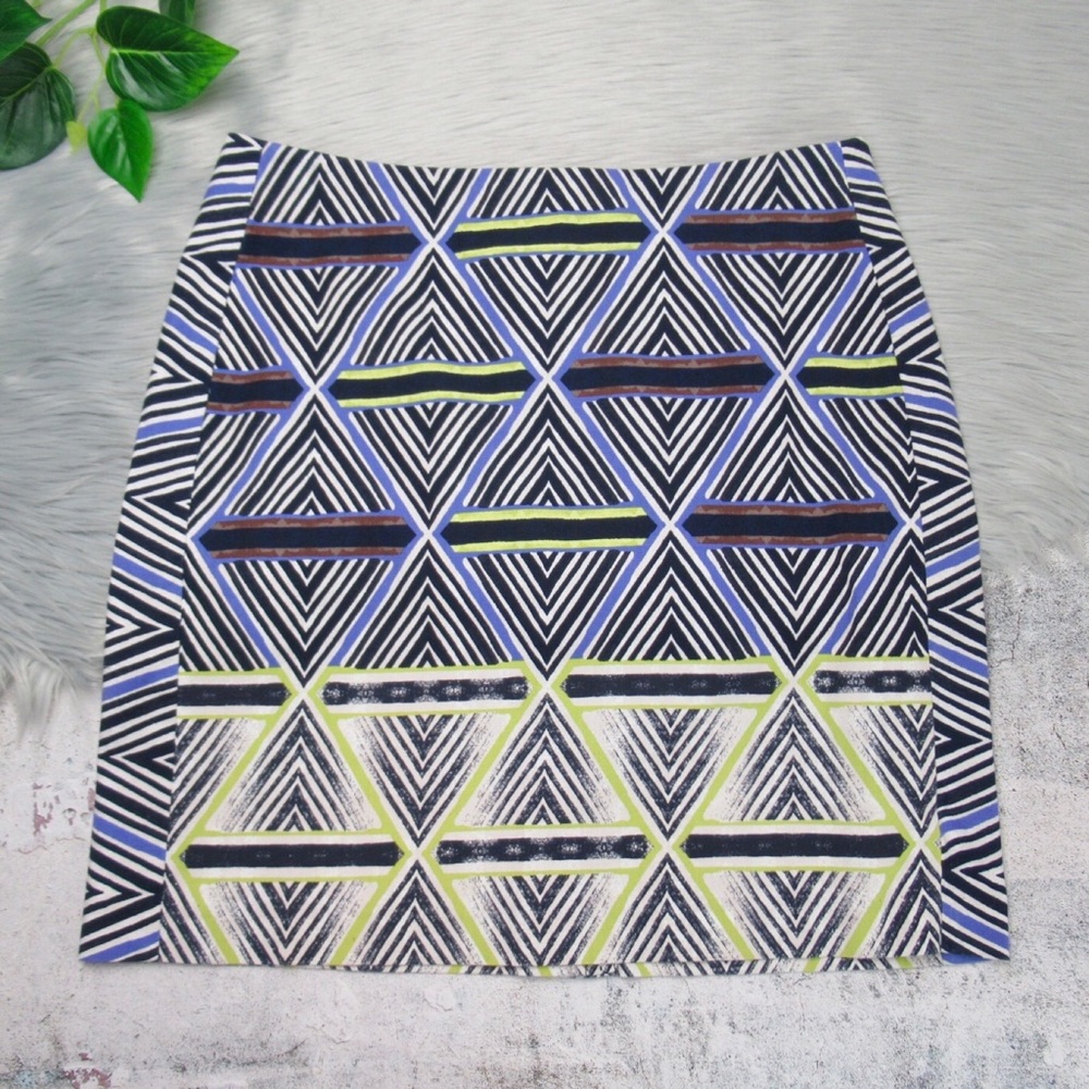 NIC + ZOE Chevron Tribal Skirt Women’s 10P Petite